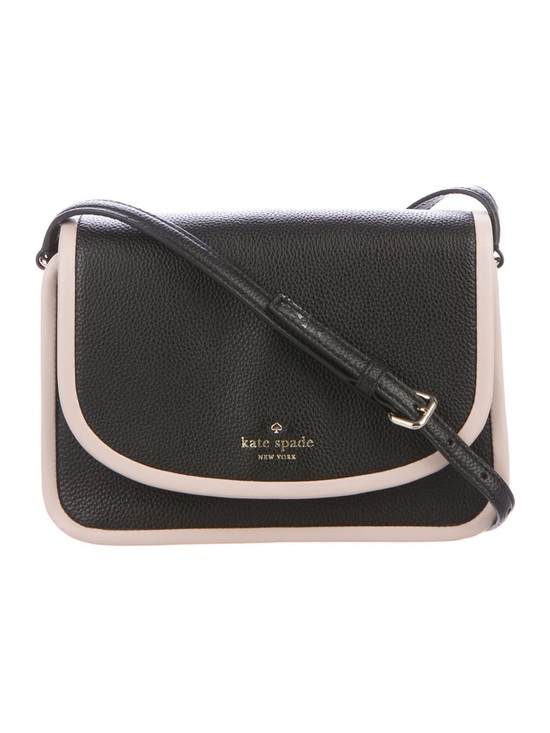 kate spade Handbags - KATE SPADE Women’s Leather Ward Place Ivy Crossbody Bag - Black with Cream Trim